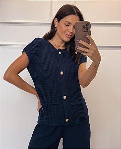 Blusa Tricô Bia Marinho