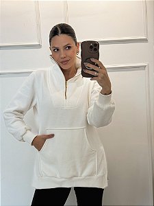 Maxi Moletom Helô Off White