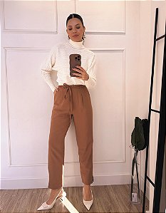 Calça Cris Camel