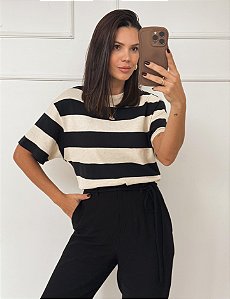 Blusa Listras Bea Preta