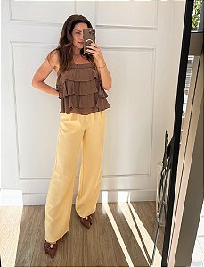 Calça Georgia Amarela