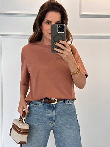 Blusa T-shirt Coffee