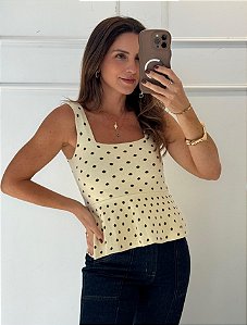 Blusa Lolla Poá Amarela