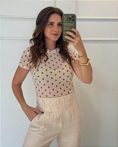 Blusa Babi Nude ( manga curta)