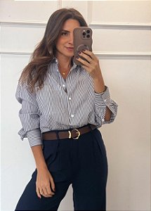 Camisa Listra Lia Azul Marinho