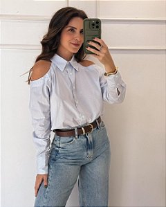 Camisa Lisa Azul