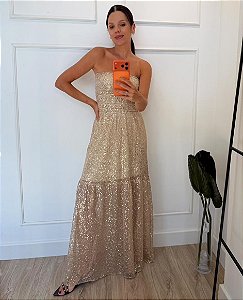 Vestido Aurora Dourado