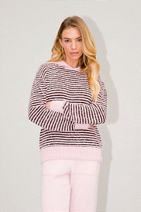 Blusa Paula Marrom com Rosa