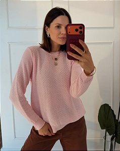 Blusa Cecilia Tricô Rosa