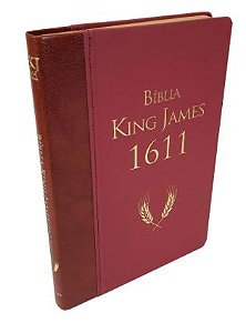 BÍBLIA SAGRADA | KING JAMES 1611 | ULTRAFINA AMPLIADA - MARROM/VINHO