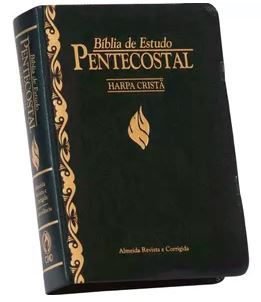 BÍBLIA DE ESTUDO PENTECOSTAL COM HARPA PEQUENA PRETA