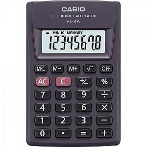 Calculadora de Bolso 8 Dígitos HL-4A Preta CASIO
