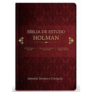 Bíblia De Estudo Holman - Vinho