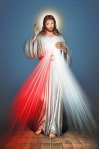 Impressão em Canva Religioso Jesus Misericordioso