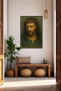 Quadro Religioso Jesus Cristo Coroado de Espinhos