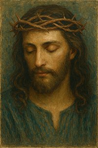 Impressão em Canva Religioso Jesus Cristo Coroado de Espinhos