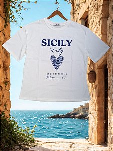 Camiseta branca Sicília