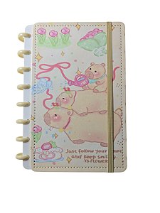 Caderno inteligente desenho de capivara.