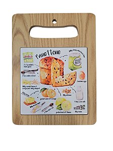 Tábua para servir fatias de panetone