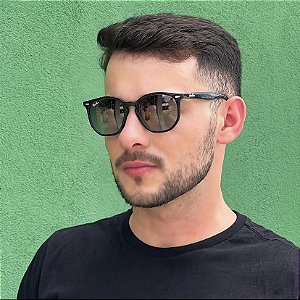 Óculos de Sol Ray-Ban RB4306 Hexagonal Acetato Fosco Masculino Lançamento