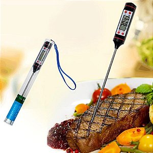 Termômetro Culinário Digital Espeto Alimentos Cozinha