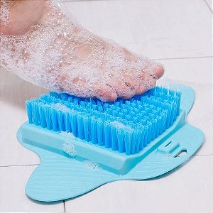 Escova Esfregão de Pé Com Ventosa