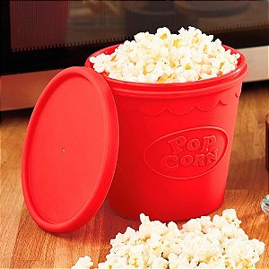 Pipoqueira de Silicone para Microondas Pop Corn Pipoca 2L