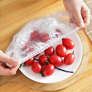 Embalagem de Alimentos Capa Elástica 100 Unidades