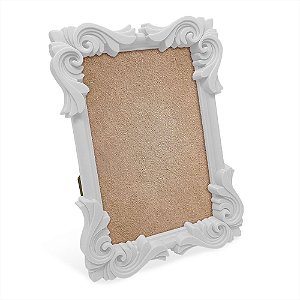 Porta Retrato moldura Flor - branco
