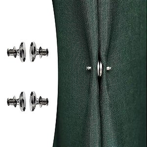 Kit 2 Fivelas Magnéticas Prendedor de Cortina Discreto