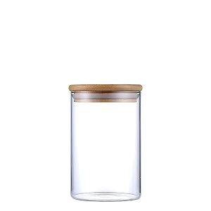 Pote Hermético Vidro Tampa Bambu 15 x 10 cm 950ml