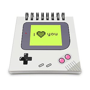 Bloco de Anotações Gamer Boy - I Love You