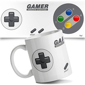 Caneca Joystick Gamer Needs Coffee