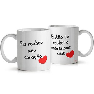 Jogo de Canecas Casados Apaixonados