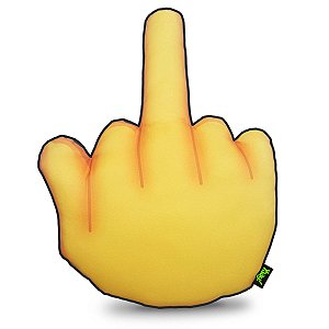 Almofada Emoticon - Emoji Dedo do Meio