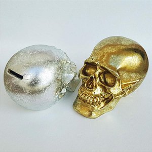 Cofre Crânio Skull - prata