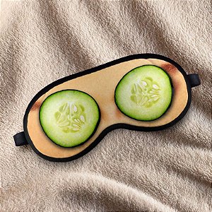 Máscara de Dormir em neoprene - Pepino para os olhos