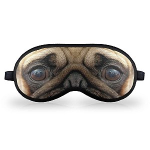 Máscara de Dormir em neoprene - Cãozinho Pug