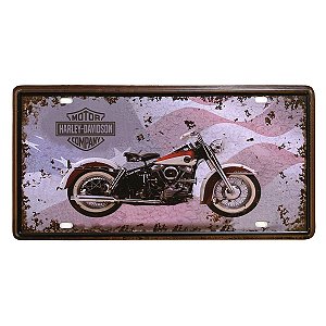 Placa de Metal Decorativa Made in the USA - 30,5 x 15,5 cm