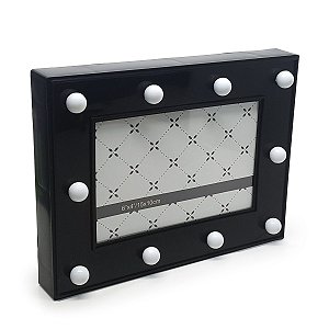 Porta Retrato Luminária sem Fio LED - preto