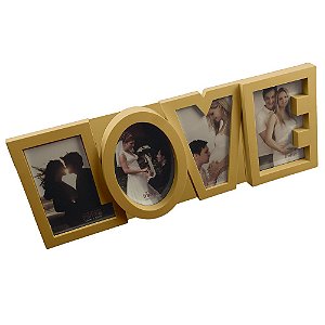 Porta Retrato 4 fotos Love