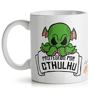 Caneca USQ Protegido Por Cthulhu