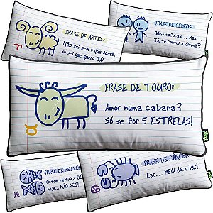 Coleção completa de Almofadas A frase do Sígno