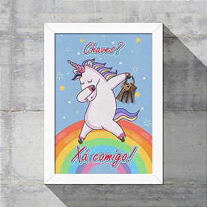 Porta Chaves Unicórnio Dabbing Xá Comigo