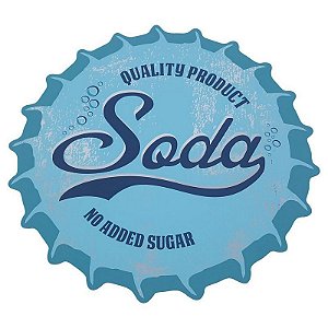Lugar Americano tampa de garrafa Soda