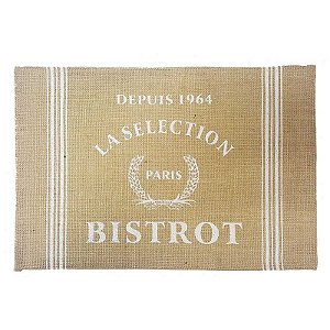 Jogo Americano La Selection Bistrot - texto branco