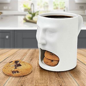Caneca Rosto com suporte para Cookies Face Mug