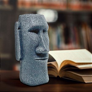 Cofre Estátua Moai Ilha de Páscoa