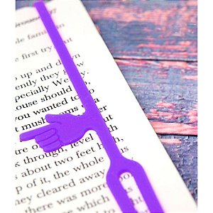 Marcador de Páginas com indicador de parágrafo - roxo