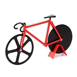 Cortador de Pizza Bicicleta - vermelho